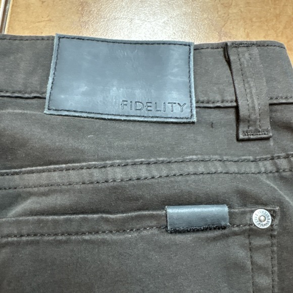 Fidelity Jeans Mens Sz 34 x 34 Brown Havana Twill Soft Denim Modal Blend pants - Picture 8 of 12
